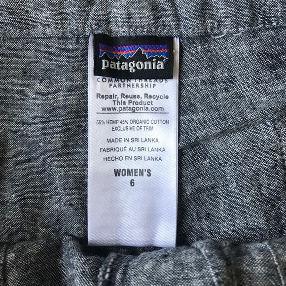 Patagonia Island Hemp Women’s Pants Blue Size 6 - Picture 9 of 11